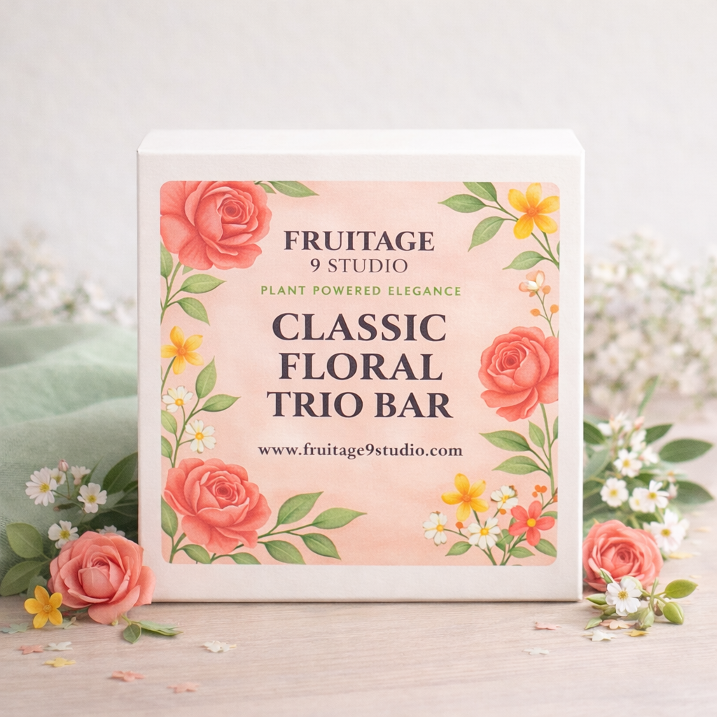 Classic Floral Trio Bar Luxury Bar Soap