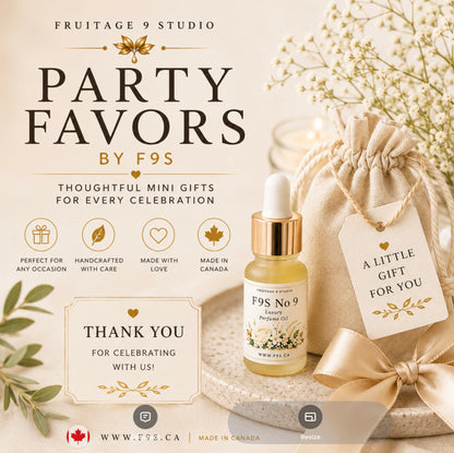 Fruitage 9 Studio Mini Event Favors  Fruitage 9 Studio