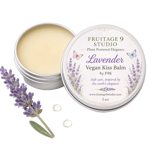 Lavender Vegan Kiss Balm by f9s Fruitage 9 Studio