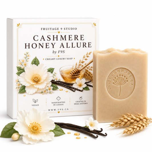 Cashmere Honey Allure by f9s  Luxury Plant Based Creamy Soap 2 for $15  Fruitage 9 Studio
