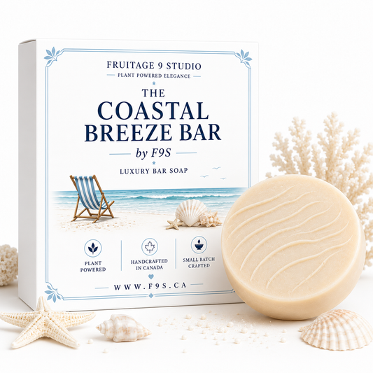 The Coastal Breeze Bar by F9S Luxury Bar Soap 2 for $15  Fruitage 9 Studio