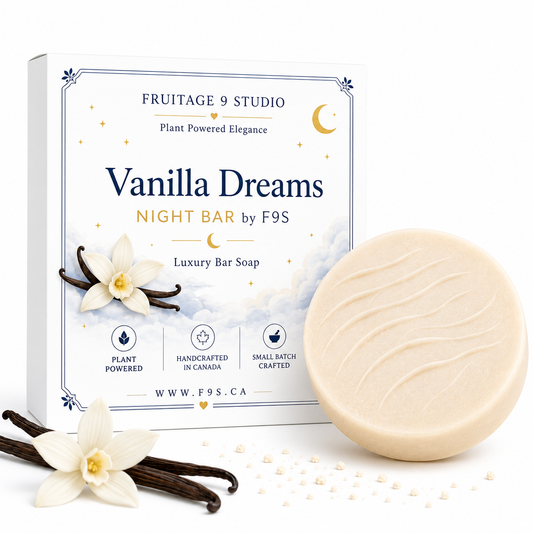 Vanilla Dreams Night Bar by F9S  Luxury Plant Based Creamy Soap 2 for $15  Fruitage 9 Studio
