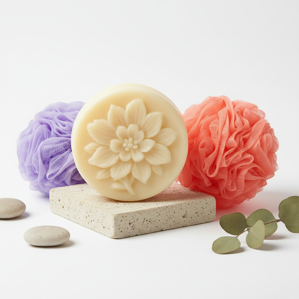 Loofah Soap Closeup