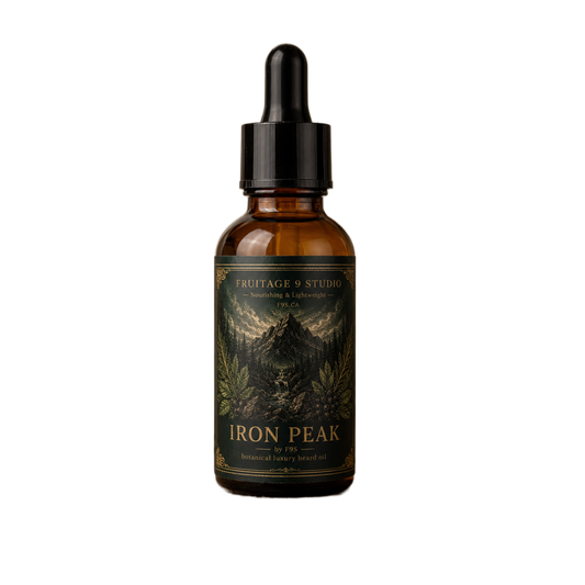 Iron Peak by f9s premium beard oil - launching 10th June - preorders welcome  Fruitage 9 Studio